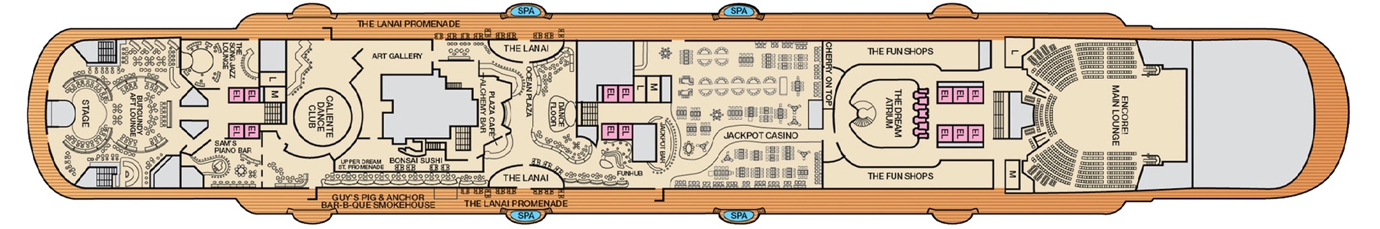 Deck 5 - Promenade plan